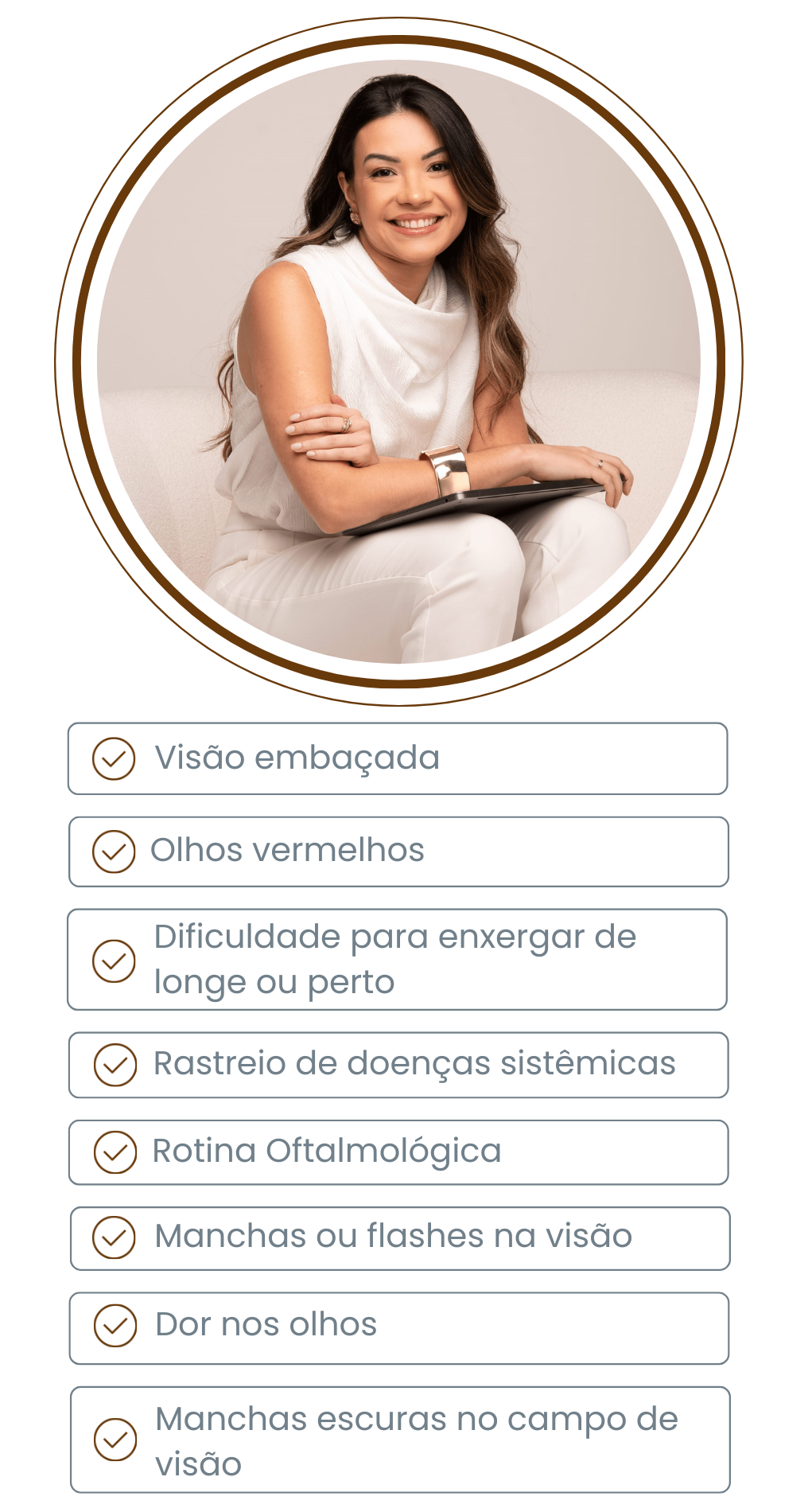 Sintomas para procurar uma oftalmologista em mobile